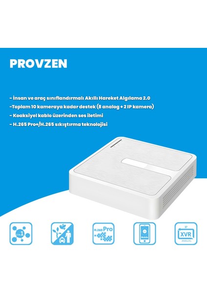 Hilook 5 Kameralı Full Hd Colorvu Mikrofonlu Güvenlik Kamerası Olay Anında Bildirim modelleri