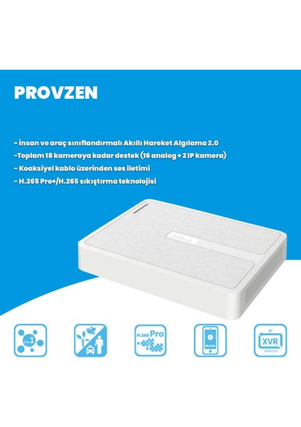 Hilook 14 Kameralı Full Hd Colorvu Mikrofonlu Güvenlik Kamerası Olay Anında Bildirim modelleri