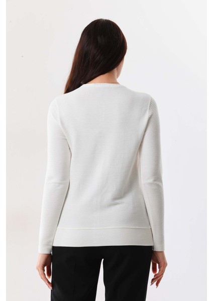 Kadın Gold Puantiyeli Uzun Kol Hırka 23977 Ekru fırsatları