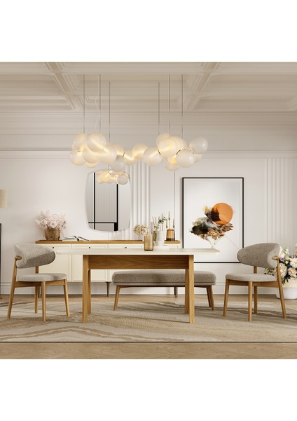 Marsana Dokuma Kumaş Sandalye - Bej fiyatları