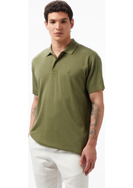 Nautıca Erkek Yeşil Classıc Fıt Kısa Kollu Polo K45329T.3HC
