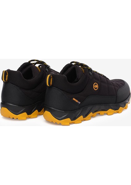 Erkek Siyah Sarı Hakiki Deri Su Geçirmez Ayakkabı 5K1GA00171L