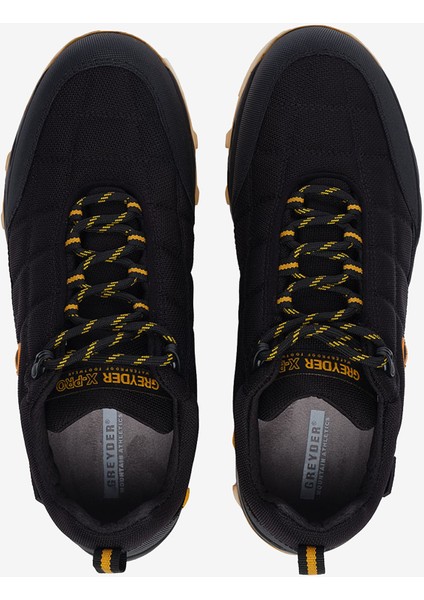 Erkek Siyah Sarı Hakiki Deri Su Geçirmez Ayakkabı 5K1GA00171L