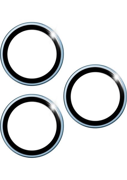 iPhone 17 Pro Max Uyumlu Wiwu LG-003 Lens Guard Safir Kamera Lens Koruyucu Mavi