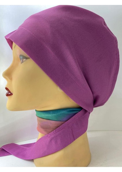 Medikal Tesettür Bone & Cerrahi Tesettür Bone Düz Renk Likralı