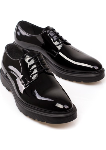 Erkek Klasik Kalın Tabanlı Damatlık ve Takım Elbiseye Uygun Ayakkabı