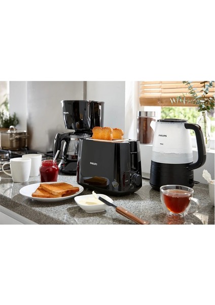 Daily Collection Geniş Yuvalı Ekmek Kızartma Makinesi, 8 Kızartma Ayarı, HD2581/90 modelleri