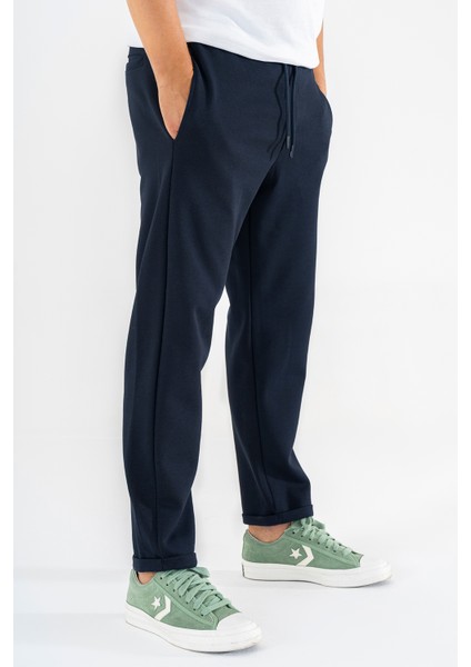 Erkek Lacivert Jogger Eşofman Altı Duble Paça Spor Rahat Pantolon fiyatları