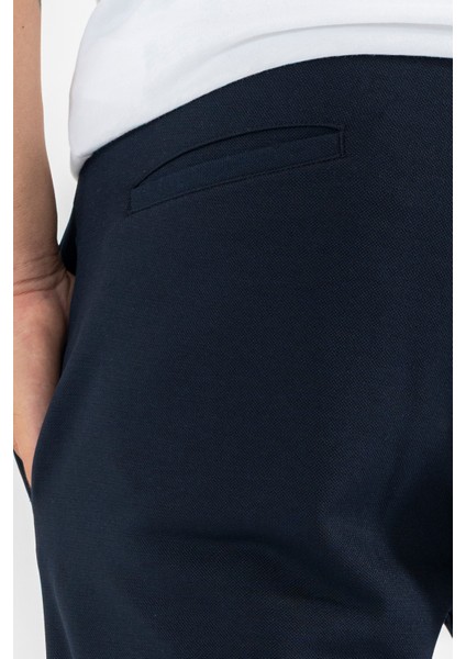 Erkek Lacivert Jogger Eşofman Altı Duble Paça Spor Rahat Pantolon