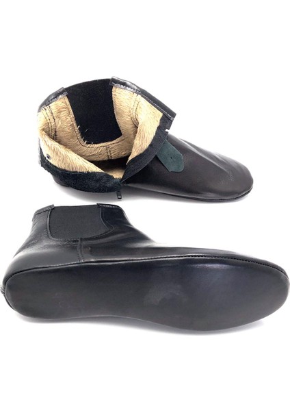 Hakiki Deri Kürklü Sıcak Astar Fermuar ve Lastikli Yumuşak Mest fırsatları