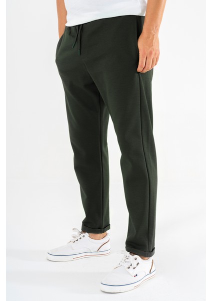 Erkek Haki Jogger Eşofman Altı Duble Paça Spor Rahat Pantolon modelleri