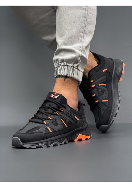 Su Geçirmez Dayanıklı Phylon Taban Ayakkabı-Siyah-Oranj fiyatları
