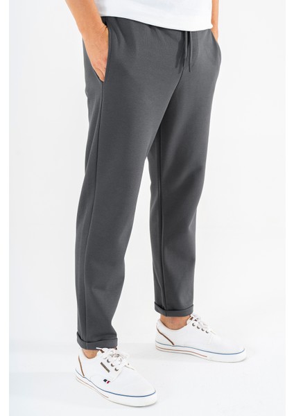 Erkek Füme Jogger Eşofman Altı Duble Paça Spor Rahat Pantolon fiyatları