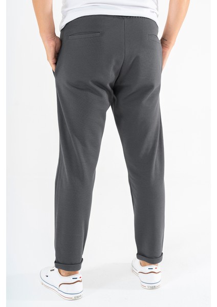 Erkek Füme Jogger Eşofman Altı Duble Paça Spor Rahat Pantolon indirimleri
