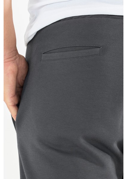 Erkek Füme Jogger Eşofman Altı Duble Paça Spor Rahat Pantolon