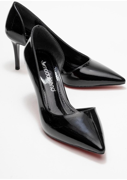 Kadın Topuklu Ayakkabı Siyah Rugan