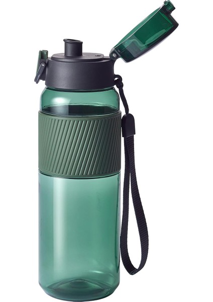 Içecek Şişesi, Bpa Içermez, Fitness, Boş Zaman ve Ofis Için Su Şişesi, Tritan, Koyu Yeşil, fiyatları