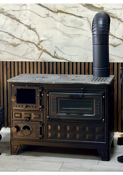 Kuzine Soba - Eko Döküm Tuğlalı - Döküm Soba - CAMLI fiyatları