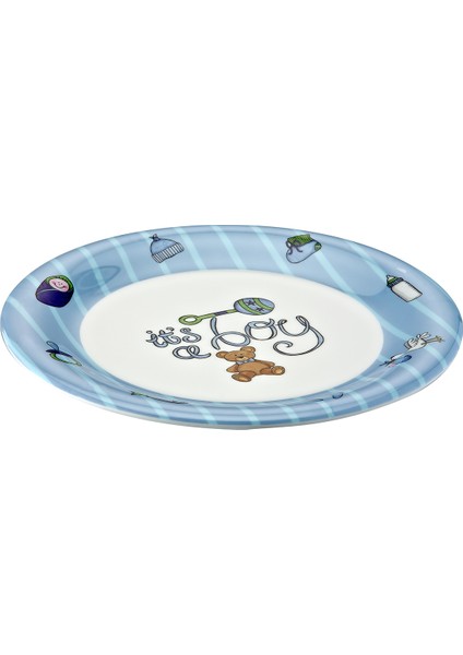 2119BM.PW - Soft 2'li Yuvarlak Bebek Tabak Seti 19 Cm, Thermoset Melamin