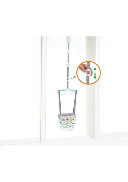 Playful Zıplama Aparatı Ayarlanabilir Askılı Bebekler Için modelleri