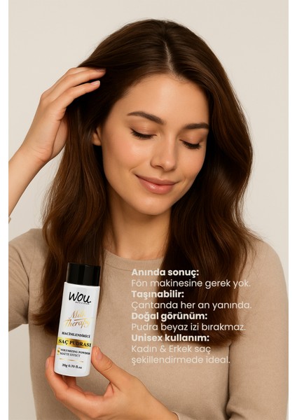 Wou. Milk Therapy Saç Bakım Sütü ve Şampuan Set ( Çanta Hediyeli ) indirimleri