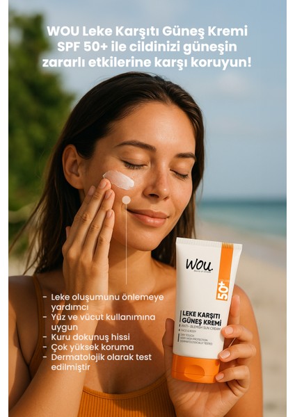 Wou. 2 'li Leke Karşıtı Güneş Kremi , Çanta Hediyeli indirimleri
