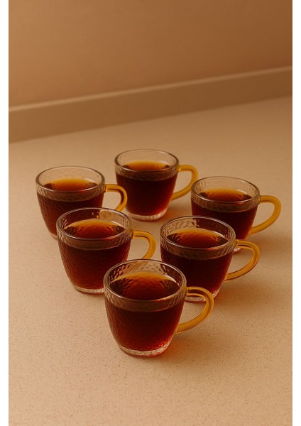 Cam 6'lı Kabartma Desenli 110 ml Kupa 6 cm fiyatları