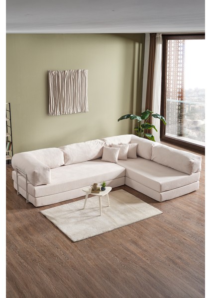 Legom Petek Aktivite Koltuğu Yatak Olabilen Çok Amaçlı Kanepe L Koltuk Krem fiyatları