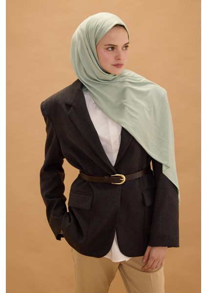 Camellia Scarfs Bambu Penye Şal - Su Yeşili modelleri