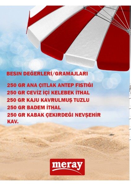 Kuruyemiş Mix 250 gr 5'li paket seti fiyatları