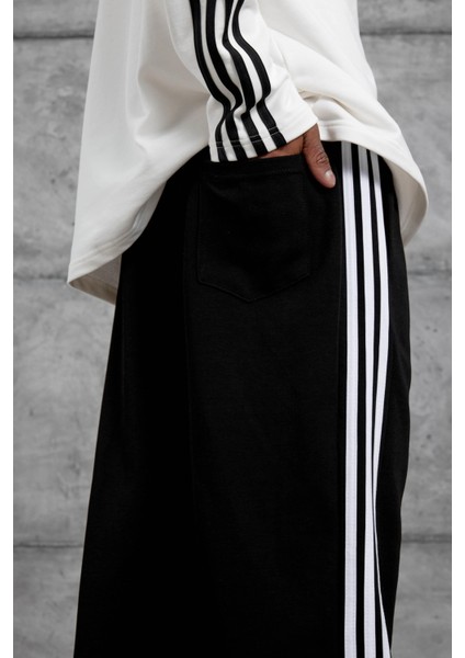 Siyah Bewithing Yazılı Baggy Kalıp Eşofman Altı indirimleri