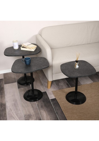 Silvavera Zigon Sehpa Mdf Tabla Alt Mekanizma Demir Siyah Renk fırsatları