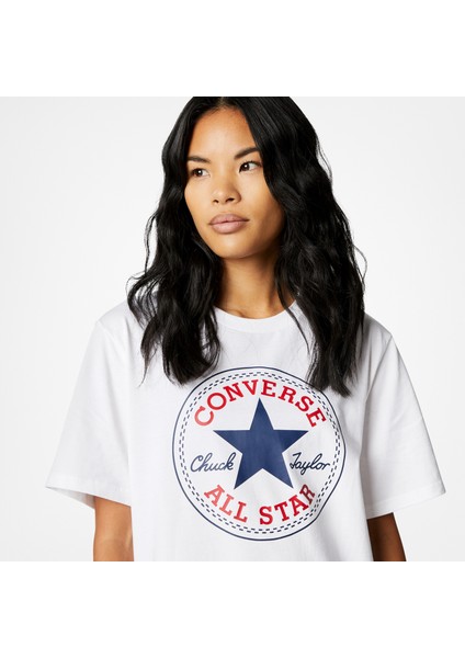 Go-To All Star Patch Logo Unisex Beyaz Günlük T-Shirt.102 fırsatları