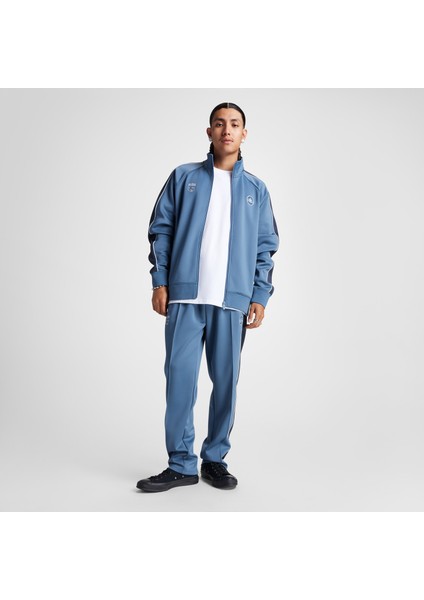 10027327.480 Retro Track Jacket Mavi Regular Fit Düz Erkek Zip Ceket fiyatları