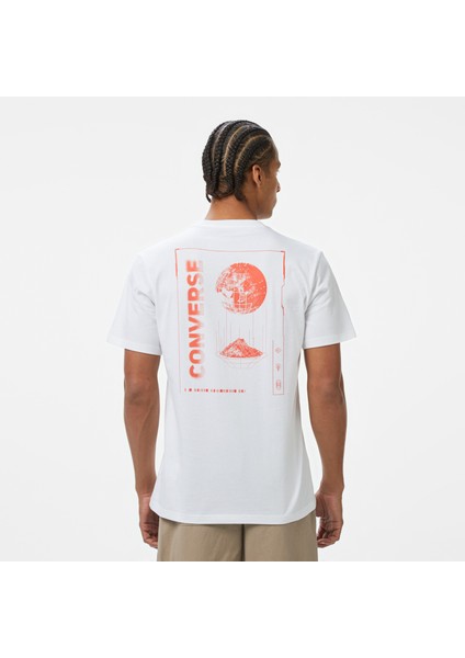 Erkek Grafik Baskılı Beyaz T-Shirt.102 fiyatları