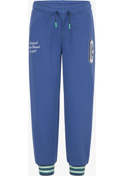 Lastikli Paça Mavi Erkek Eşofman Altı 9CG042-BLD-CNVB Retro Varsıty Ft fiyatları