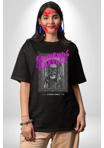 Vaftiz Bebek Papa Sanat Lenard Gaultier Sanat Grafik Baskılı Pamuklu Penye Kadın Erkek Siyah Tişört modelleri