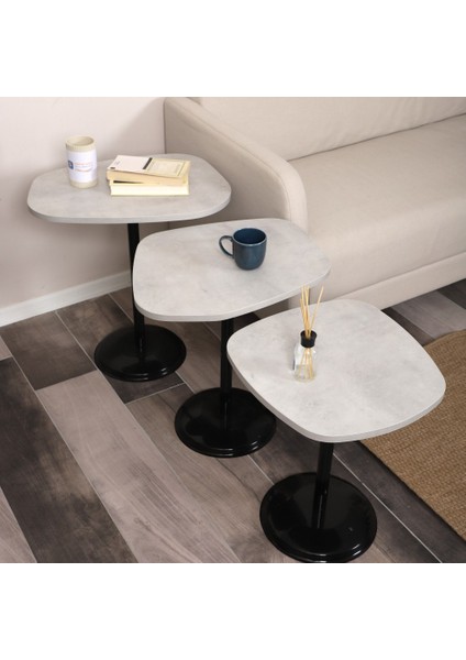 Silvavera Zigon Sehpa Mdf Tabla Alt Mekanizma Demir Siyah Renk fiyatları