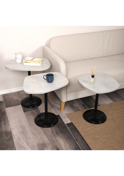 Silvavera Zigon Sehpa Mdf Tabla Alt Mekanizma Demir Siyah Renk fırsatları