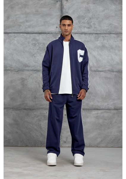 Lacivert C Harf Baskılı Oversize Takım Eşofman fiyatları