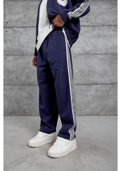 Lacivert C Harf Baskılı Oversize Takım Eşofman indirimleri