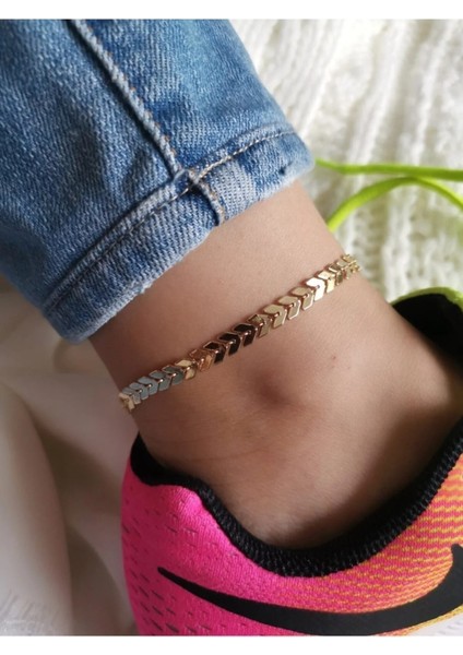 Zarif Yaprak Detaylı Roma Model Kadın Halhal – Yaz Ve Plaj Kombinleri İçin Şık Ve Zarif Aksesuar fiyatları