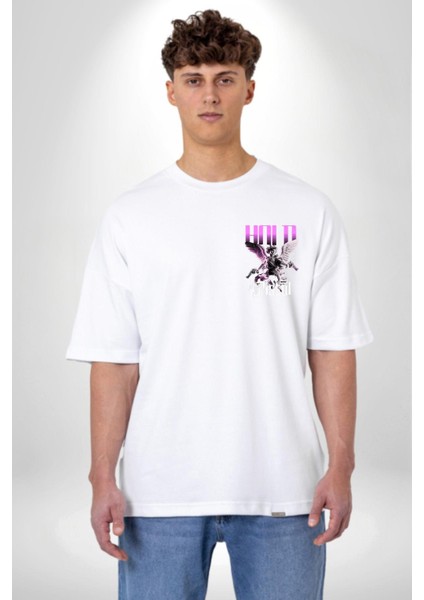Sokak Stili Katil Aşk Meleği Minimal Cep Baskılı Pamuklu Penye Kadın Erkek Beyaz Tişört modelleri