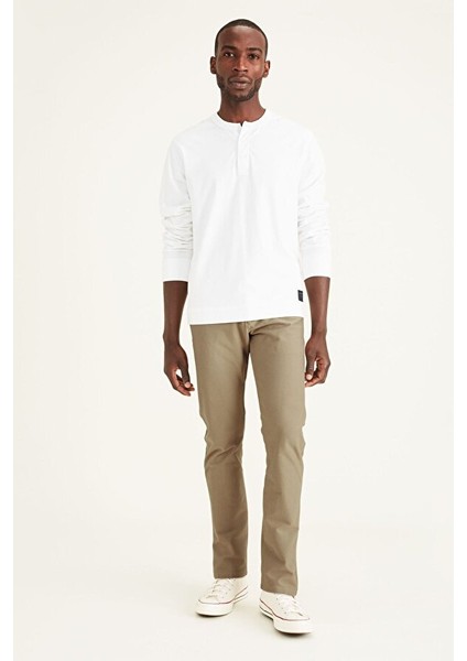 Smart 360 Comfort Knit Bej Slim Fit Chino Pantolon fırsatları