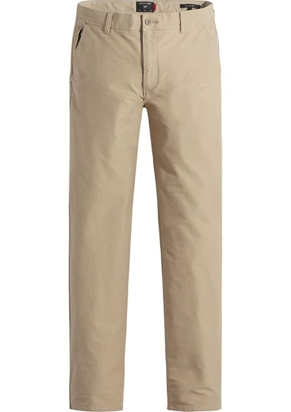 Smart 360 Comfort Knit Bej Slim Fit Chino Pantolon