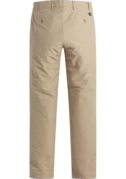 Smart 360 Comfort Knit Bej Slim Fit Chino Pantolon