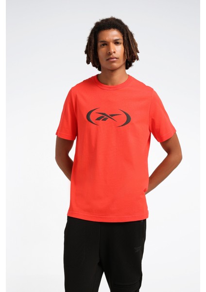 Basketball T-Shırt Kırmızı Erkek Kısa Kol T-Shirt