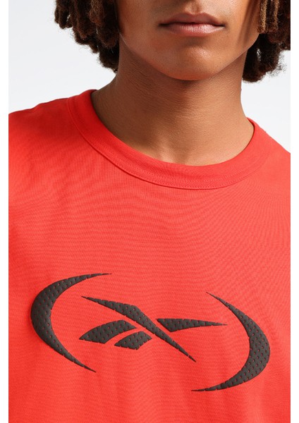 Basketball T-Shırt Kırmızı Erkek Kısa Kol T-Shirt fırsatları