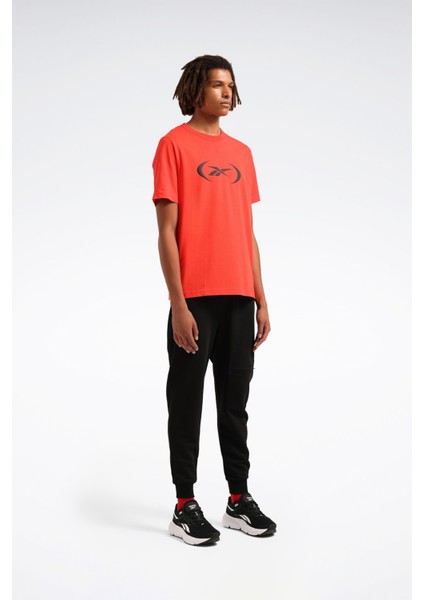 Basketball T-Shırt Kırmızı Erkek Kısa Kol T-Shirt