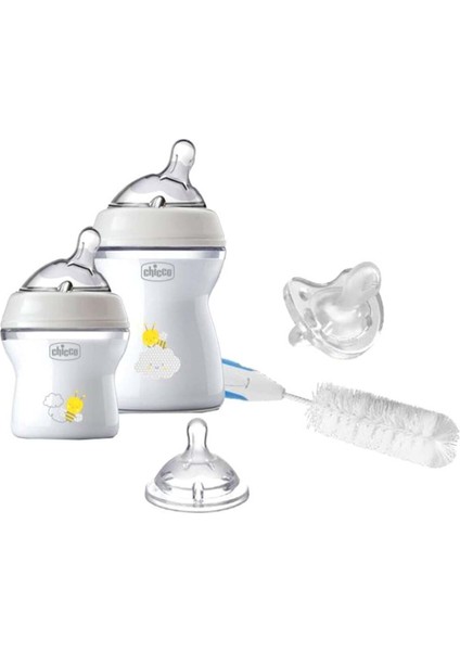 NaturalFeeling Biberon Seti 2 Adet BPA İçermez Polipropilen Şeffaf Ortodontik Emzikli